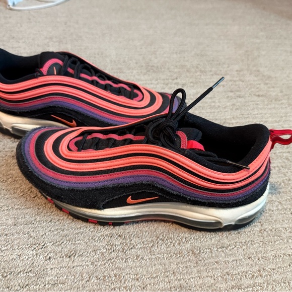 Nike Air Max 97 Black and Pink Sneakers - Picture 2 of 3